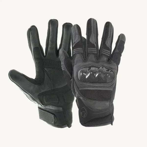Biker Gloves – Hard Shell Knuckles - Image 4