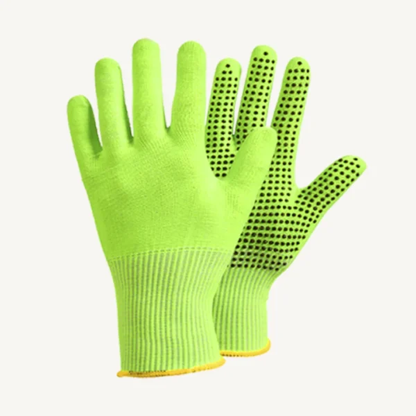 Polyester Knit Gloves Pvc Dotted Gloves