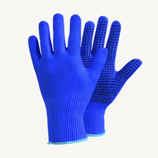 Polyester Knit Gloves Pvc Dotted Gloves - Image 3