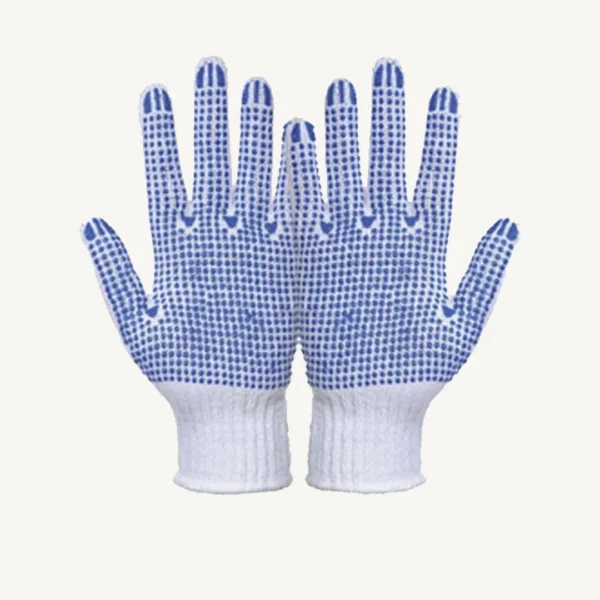 Seamless Knitted Gloves Single Side & Double Side Dotted - Image 2