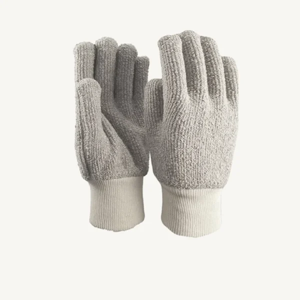 Seamless Knit Terry Gloves - Image 2