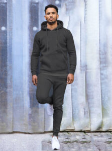 Mens Black Essential Hoodies